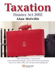 Cover of: Taxation by Alan Melville
