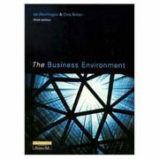 Cover of: Value Pack: Business Environment (Including Pin Card)