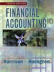 Cover of: Financial Accounting with Pin Card by Harrison. - undifferentiated