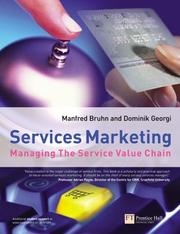 Cover of: Services marketing: managing the service value chain