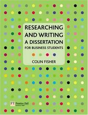 Cover of: Researching and Writing a Dissertation: for Business Students