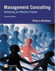 Cover of: Management Consulting by Philip A. Wickham