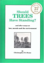 Cover of: Should trees have standing? by Christopher D. Stone