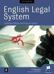 Cover of: English legal system