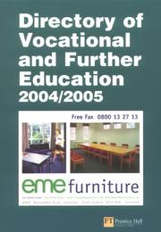 Cover of: Directory Of Vocational & Further Education In The Uk: 2004/2005