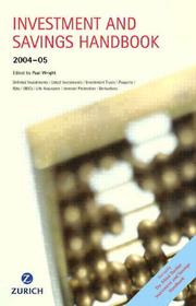 Cover of: Zurich Investment & Savings Handbook 2004-05 by Paul Wright