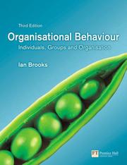Cover of: Organisational Behaviour by Ian Brooks