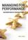 Cover of: Managing for Performance