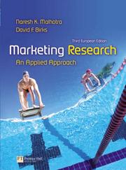 Cover of: Marketing Research: An Applied Approach