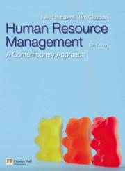Cover of: Human Resource Management: A Contemporary Approach