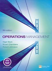 Operations management by Nigel Slack, Stuart Chambers, Robert Johnston