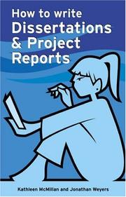 Cover of: How to Write Dissertations & Project Reports (Smarter Study Guides)