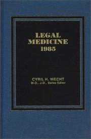 Cover of: Legal Medicine 1985
