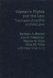 Women's Rights and The Law by Barbara A. Brown