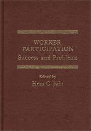 Cover of: Worker Participation by Hem C. Jain