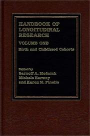 Cover of: Handbook of Longitudinal Research