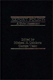 Cover of: Export Policy: A Global Assessment