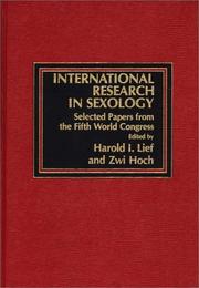 Cover of: International Research in Sexology: Selected Papers from the Fifth World Congress (Sexual Medicine)