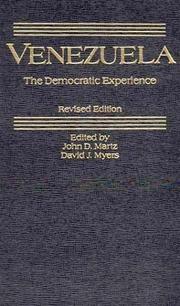 Cover of: Venezuela: The Democratic Experience