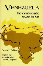 Cover of: Venezuela: The Democratic Experience; Revised Edition (2nd ed)