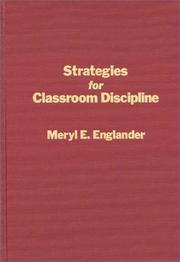 Cover of: Strategies for classroom discipline