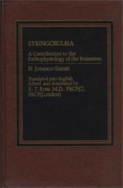 Cover of: Syringobulbia: a contribution to the pathophysiology of the brainstem