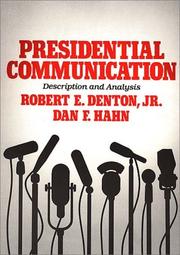 Cover of: Presidential communication: description and analysis