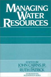 Cover of: Managing water resources