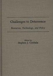 Cover of: Challenges to deterrence by edited by Stephen J. Cimbala.