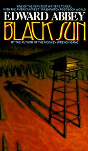 Cover of: Black Sun by Edward Abbey