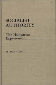 Socialist authority by Peter A. Toma