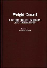 Cover of: Weight control | 