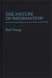 Cover of: The nature of information by Young, Paul
