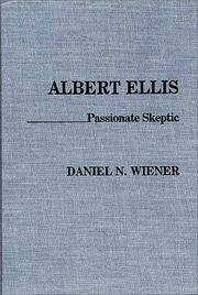 Cover of: Albert Ellis: passionate skeptic