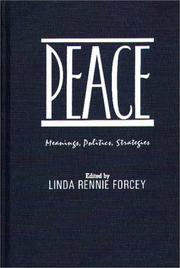 Cover of: Peace | Linda Rennie Forcey