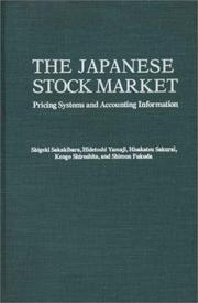 Cover of: The Japanese Stock Market: Pricing Systems and Accounting Information