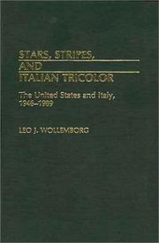 Cover of: Stars, stripes, and Italian tricolor: the United States and Italy, 1946-1989