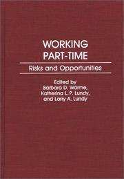 Cover of: Working Part-Time: Risks and Opportunities