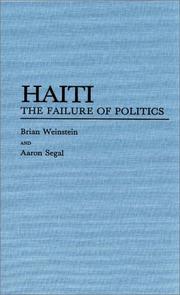 Cover of: Haiti: The Failure of Politics