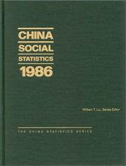 Cover of: China Social Statistics 1986: (China Statistics Series)