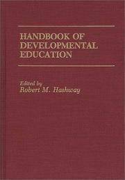 Cover of: Handbook of developmental education