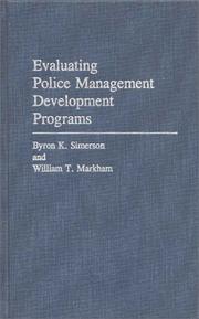 Cover of: Evaluating police management development programs