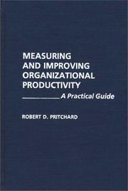 Cover of: Measuring and improving organizational productivity: a practical guide