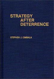 Cover of: Strategy after deterrence