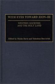 Cover of: With Eyes Toward Zion - III by 