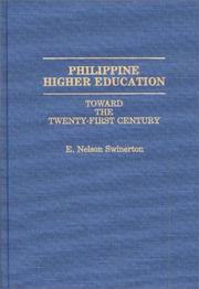 Philippine higher education by E. Nelson Swinerton