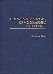 Cover of: China's strategic demographic initiative