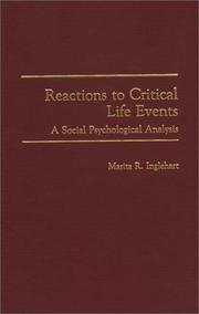 Cover of: Reactions to critical life events: a social psychological analysis