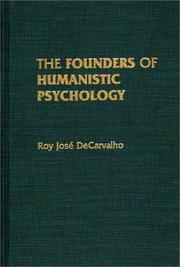 Cover of: The founders of humanistic psychology