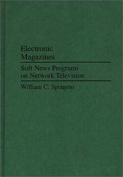 Cover of: Electronic magazines: soft news programs on network television